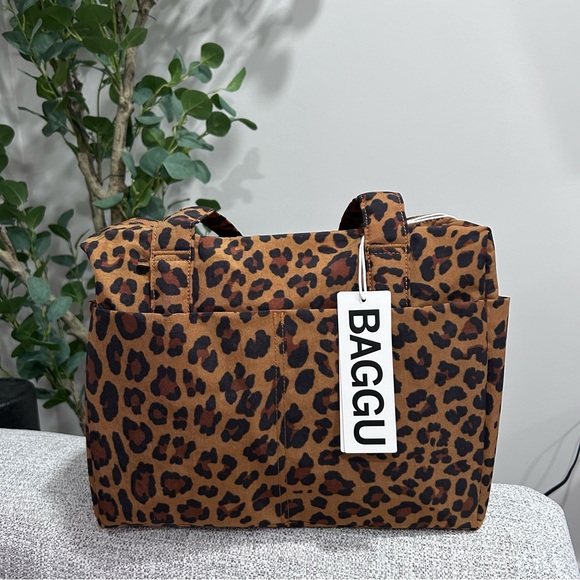 BAGGU Handbags - Baggu Everyday Cloud Bag Leopard